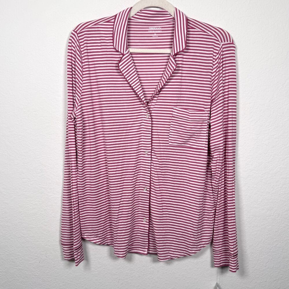 Gap Body Womens Forever Favorite Sleep Night Shirt Size M Striped Flowy Comfy